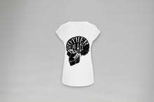 Lade das Bild in den Galerie-Viewer, The Other Place Skull TYPO Tee - Frauen T-Shirt - weiß

